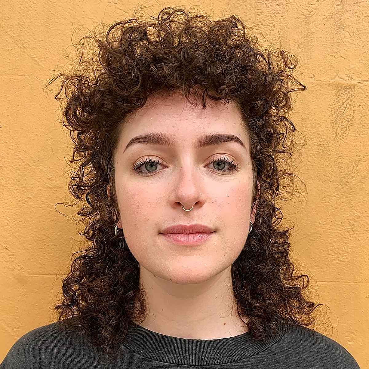 Soft Mullet for Curly-Haired Women