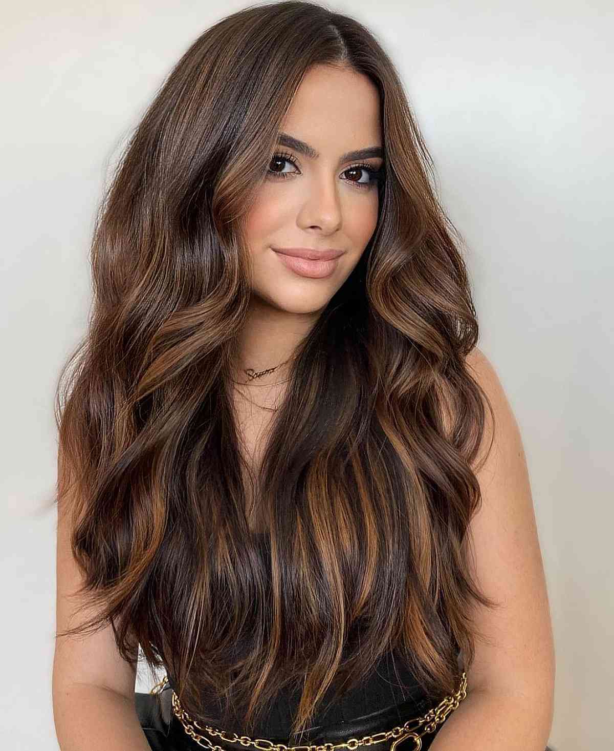 Soft Waves for Long, Thick Hair with Layers