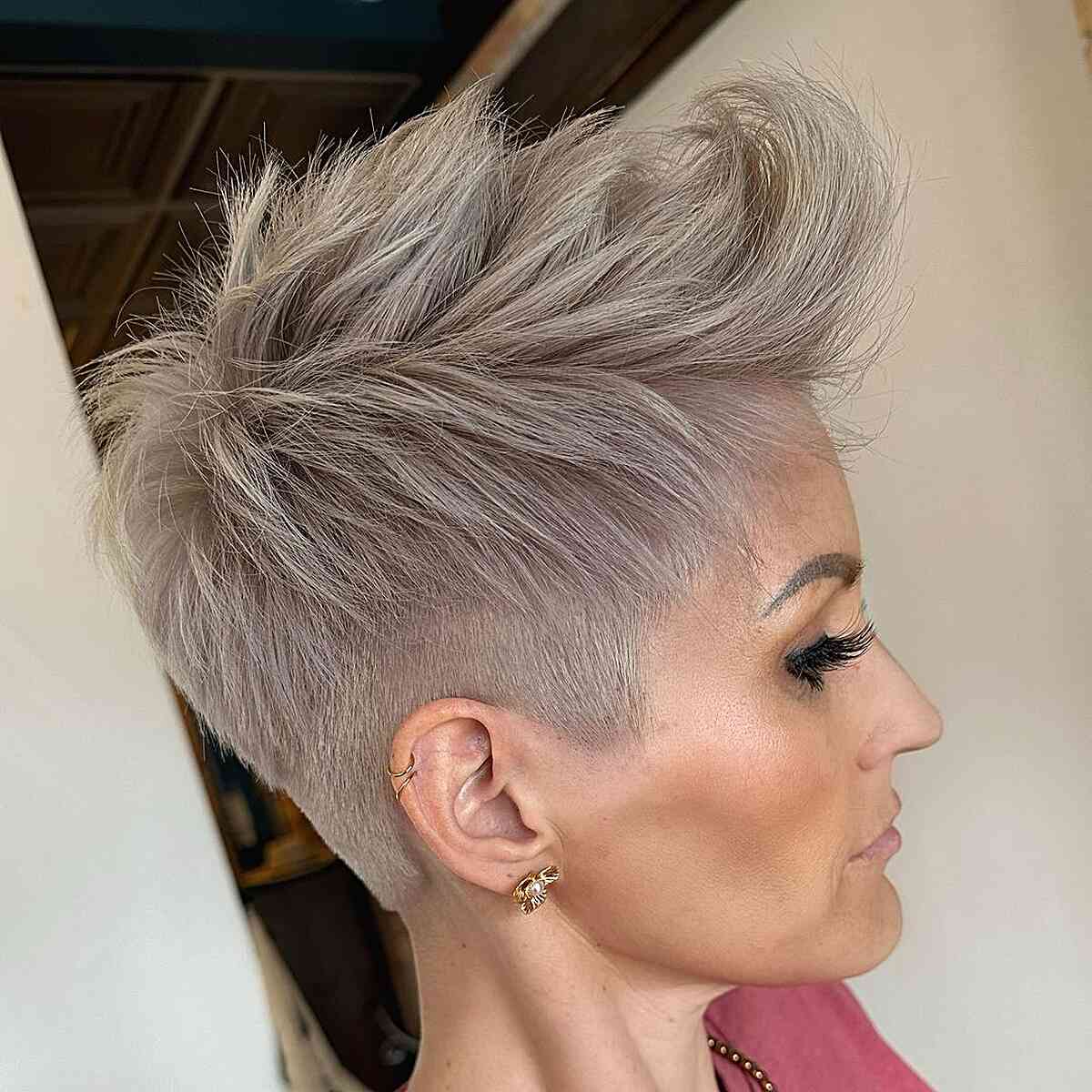 Spiky Pixie with an Icy Hue