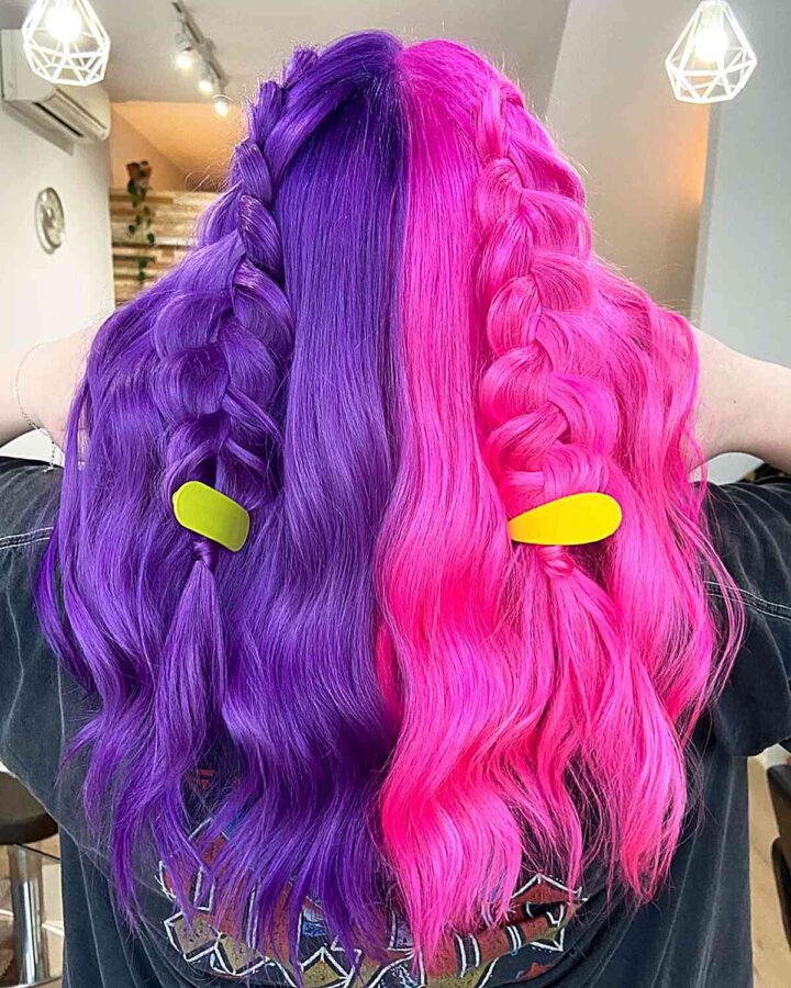 You've Seen The "SplitDye" Hair Trend, Right? If Not Here Are 26