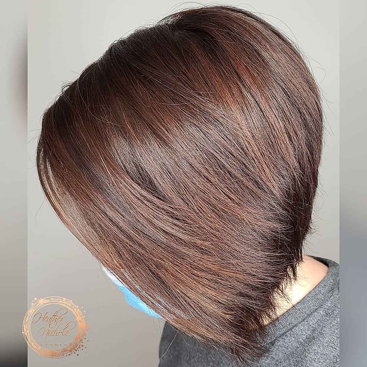 Stacked and Inverted Short Bob