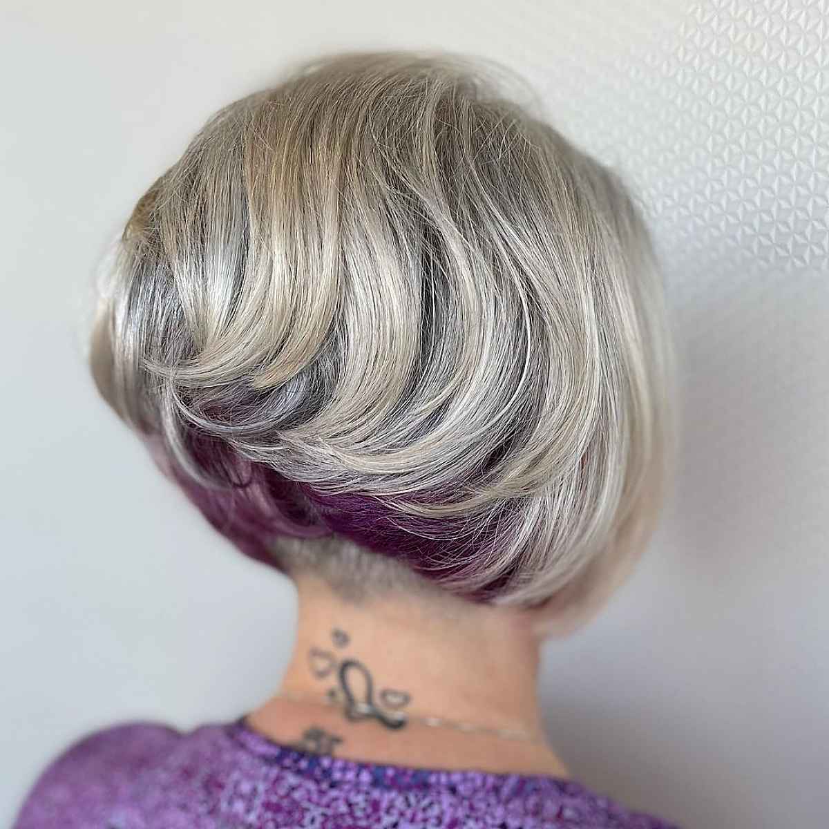 Stacked Layered Bob Hairstyle