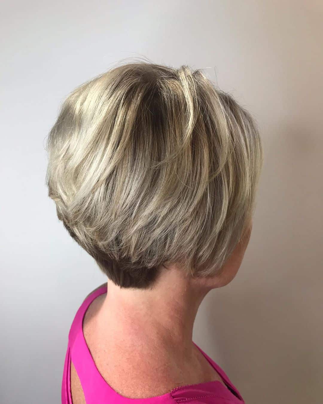 Healthy-Looking Short Stacked Pixie Haircut