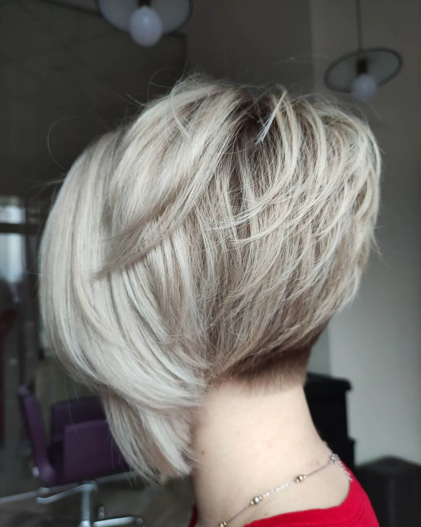 stacked undercut bob hairstyle