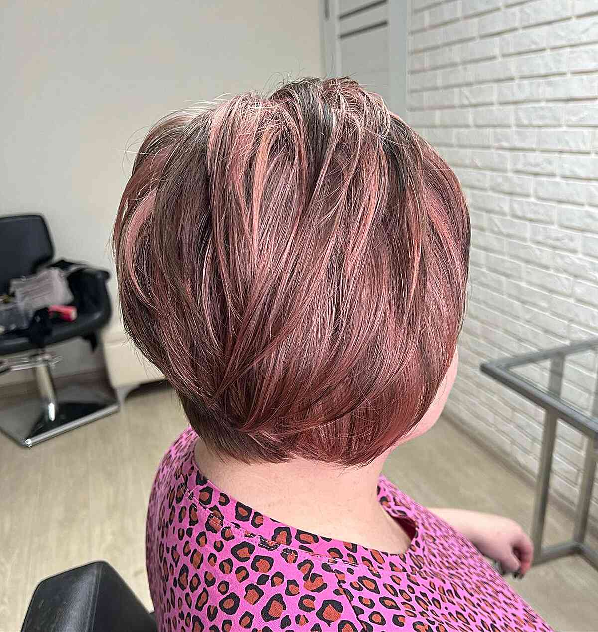 Stacked Wispy Bob with Shorter Layers