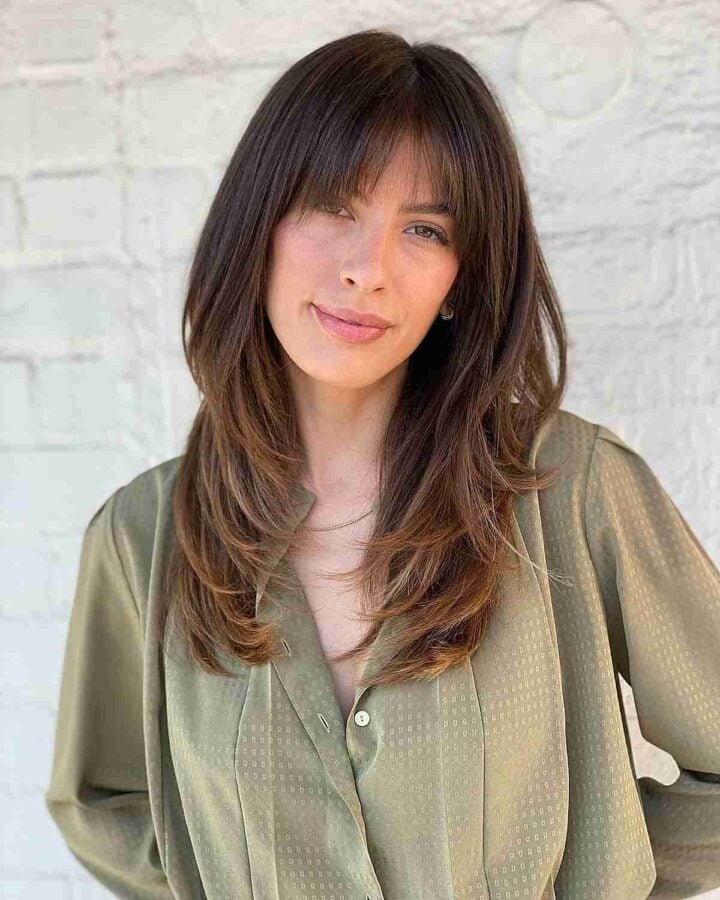 33 Cutest Ways to Pair Straight Hair With Bangs