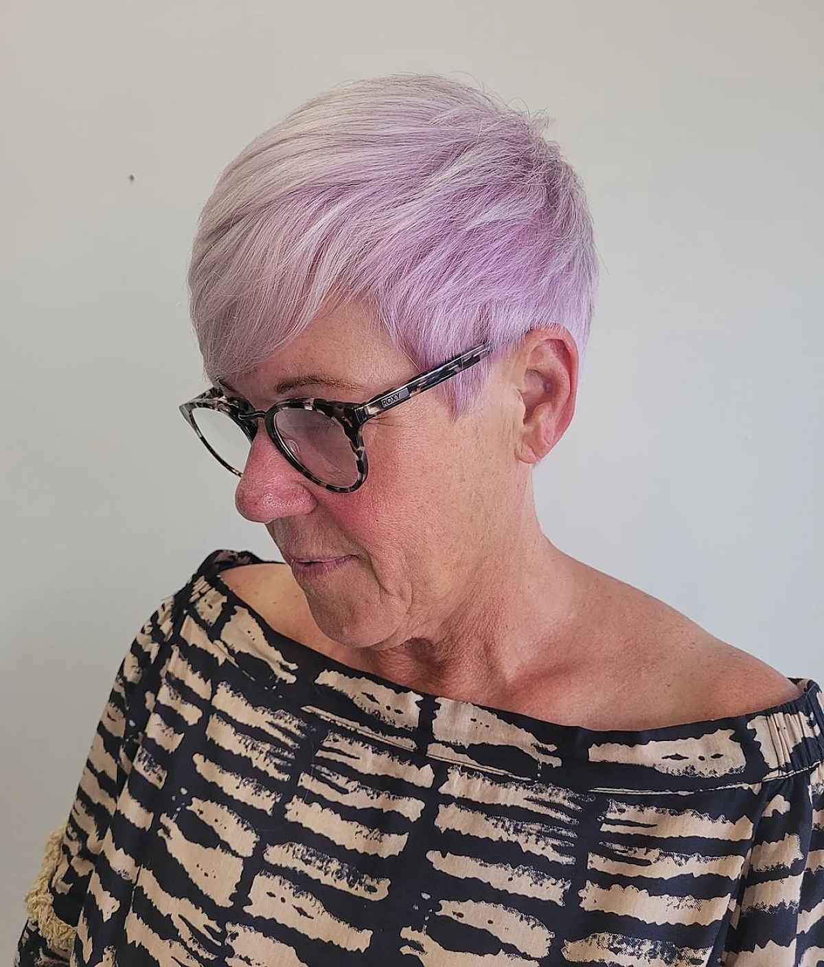 Straight Pixie and Bangs for Women Over 60