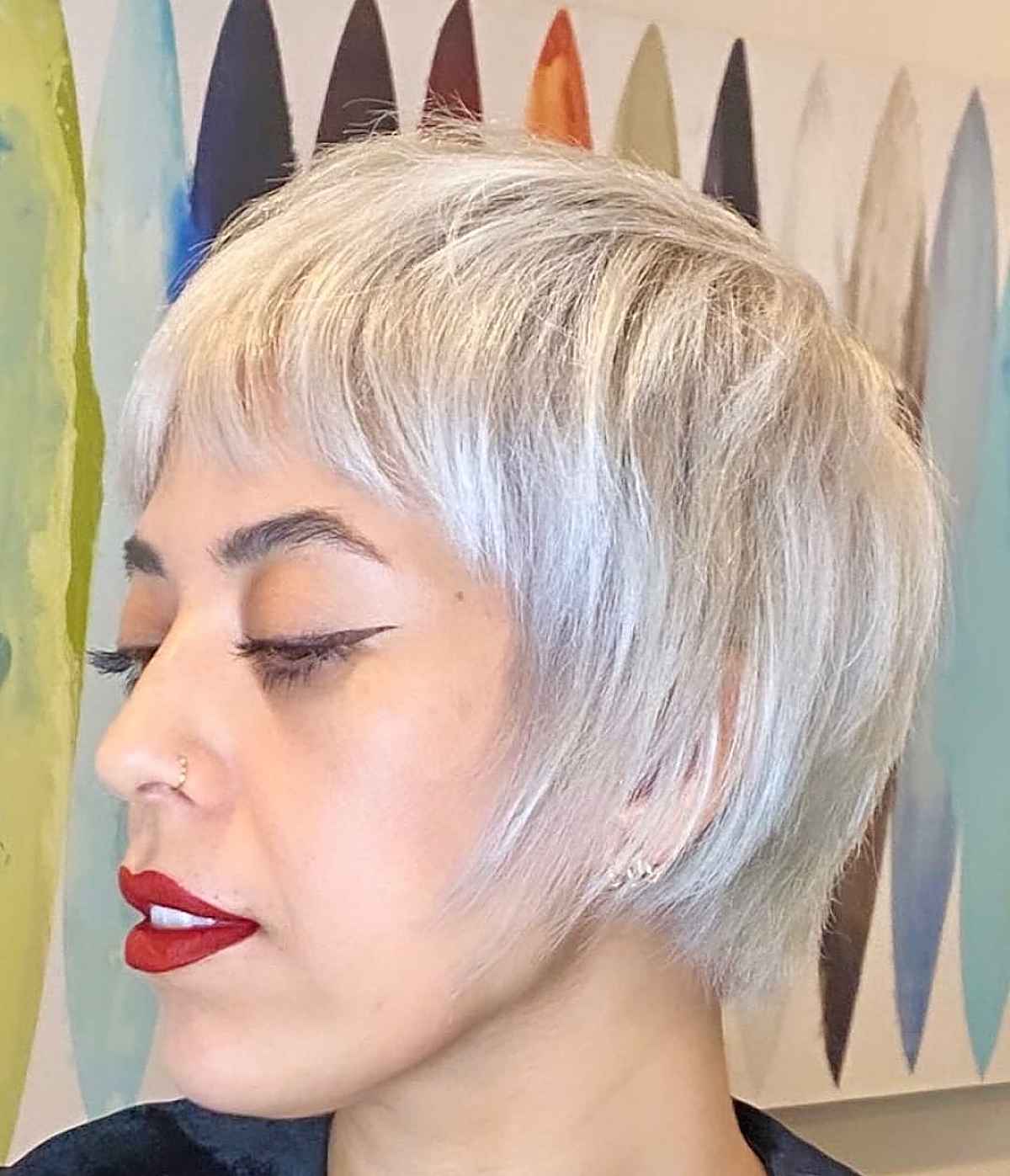 Straight Pixie Bob with Short Bangs
