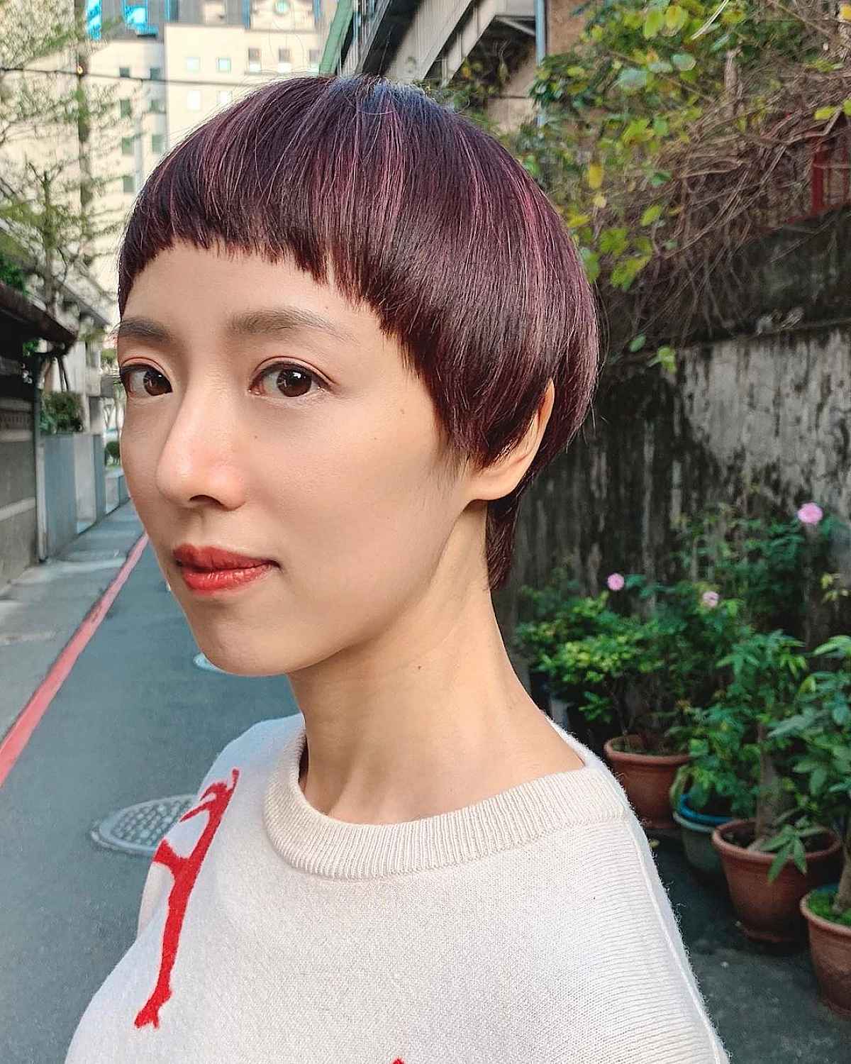 Straight Pixie Cut with Short Bangs