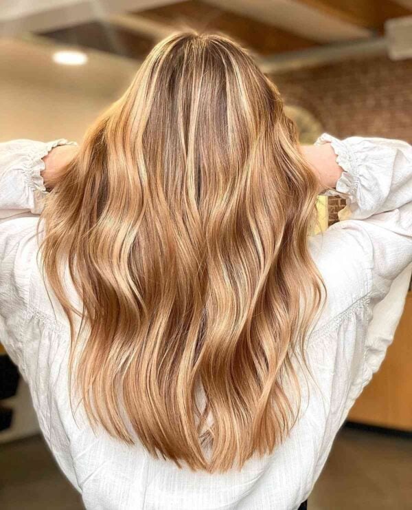 Sweetest Strawberry Blonde Balayage Hair Color Ideas