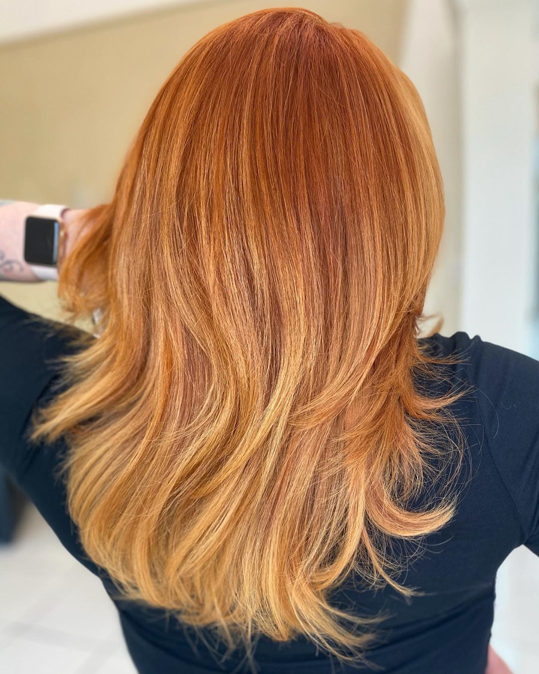 Rich Strawberry Blonde with Copper Tones