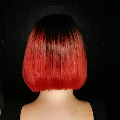 Strawberry Red ombre