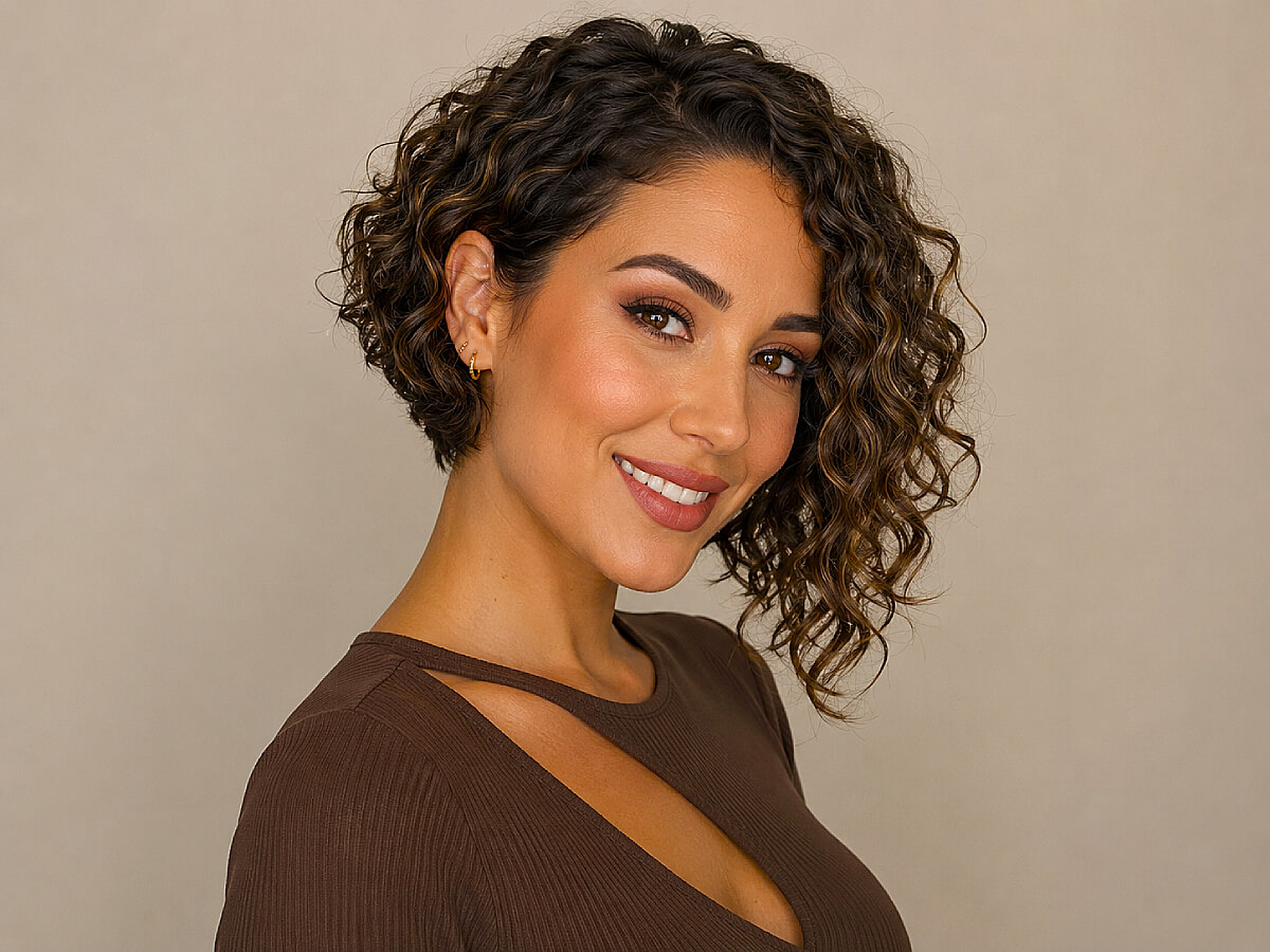 Stunning curly inverted bob haircuts