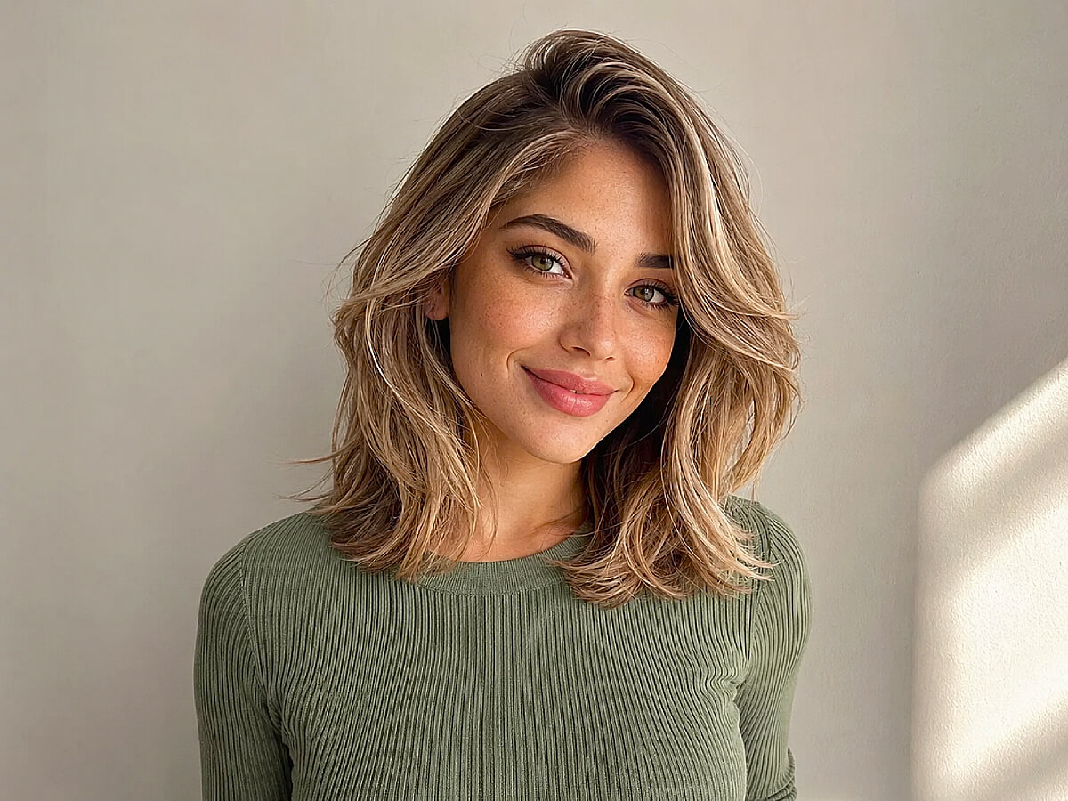 Stunning side part hairstyles for medium-length hair