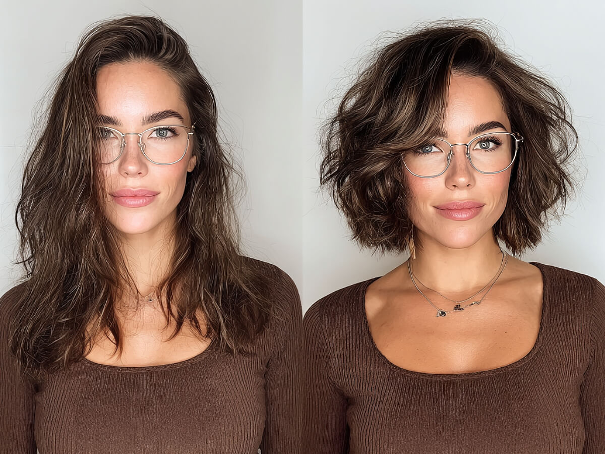 Stylish hairstyles with glasses