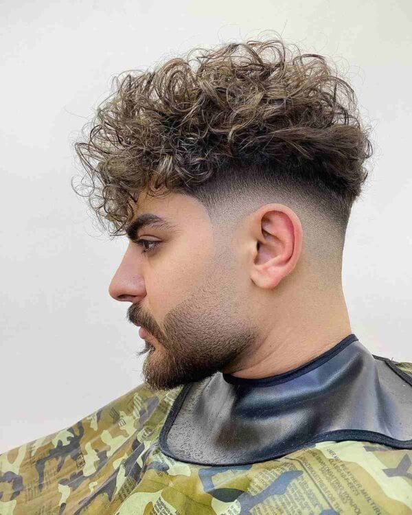 29 Curly Hair Fade Haircuts for Guys in 2023