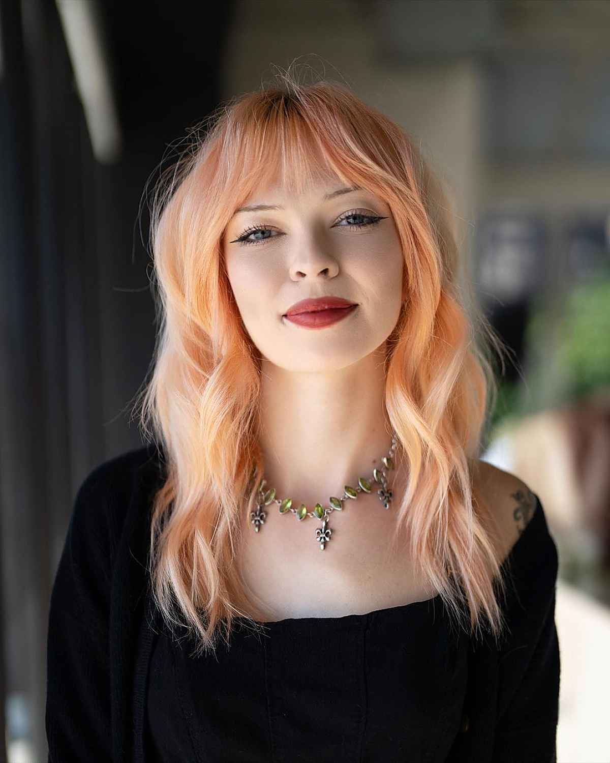 stylish orange blonde