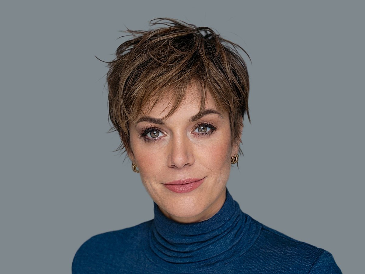 Stylish pixie shag haircuts for women over 40