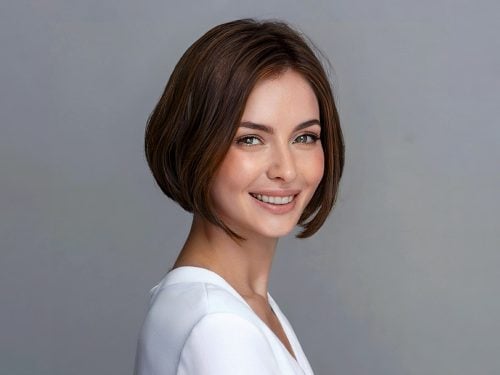 Stylish short hairstyles with texture and shape for women with dark hair