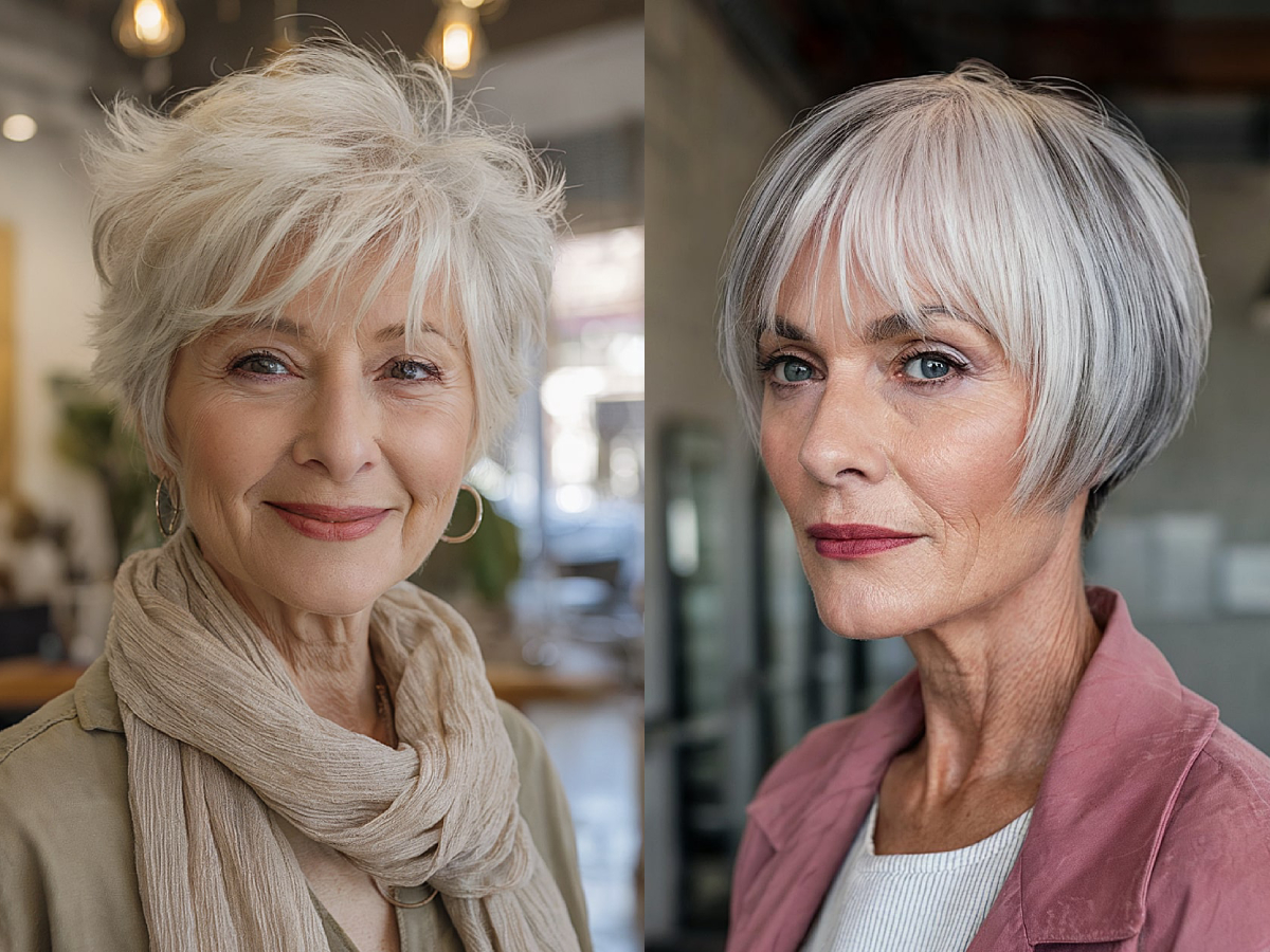 Stylish short hairstyles for women over 70