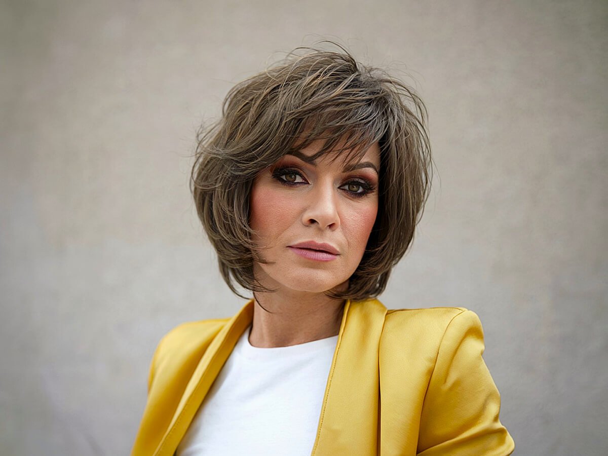 Stylish short shaggy haircuts for women over 40