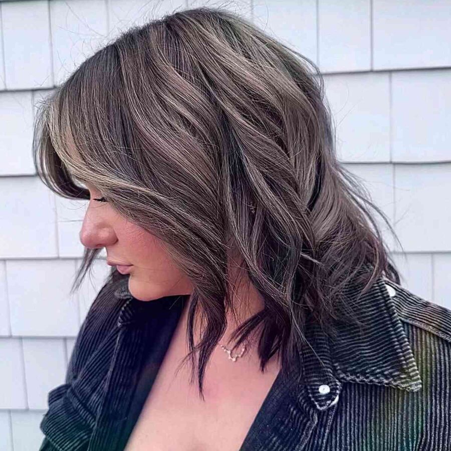 25 Gorgeous Mushroom Brown Balayage Hair Color Ideas   Subtle Balayage With Smokey Mushroom Brown Hues 900x900 