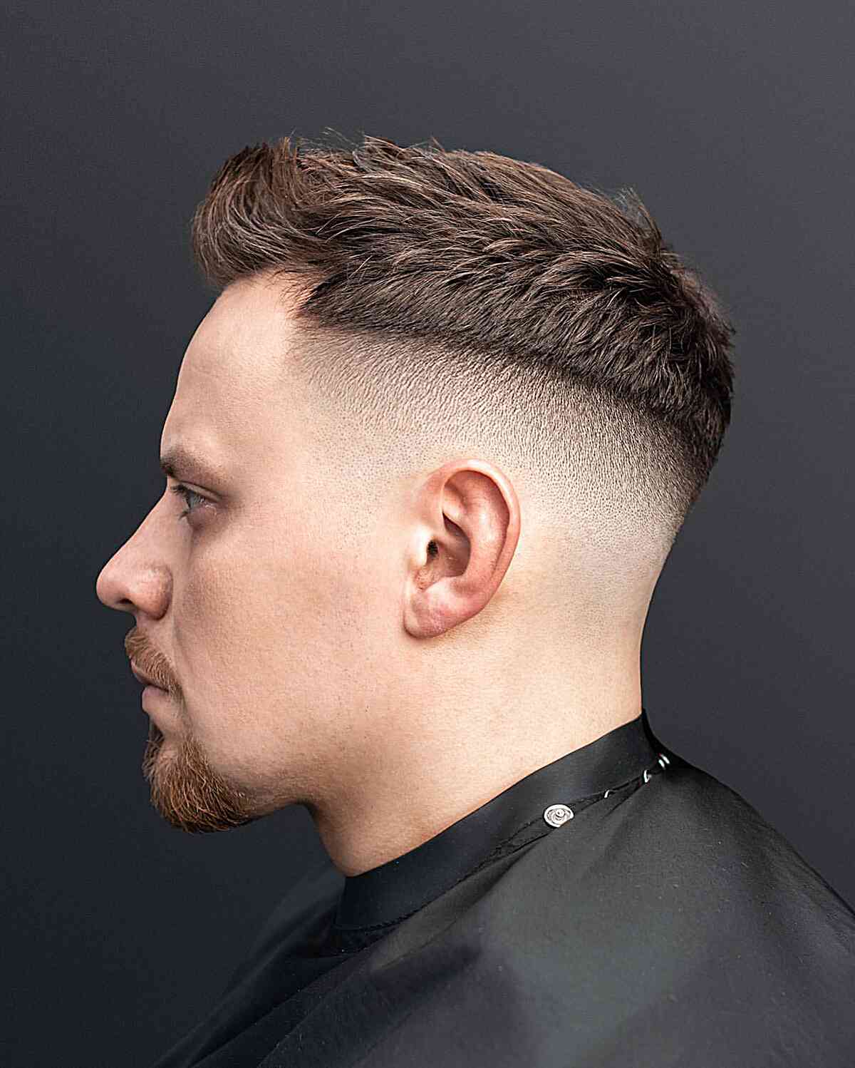 Super Sharp Skin Fade with Long Top for men with thick hair