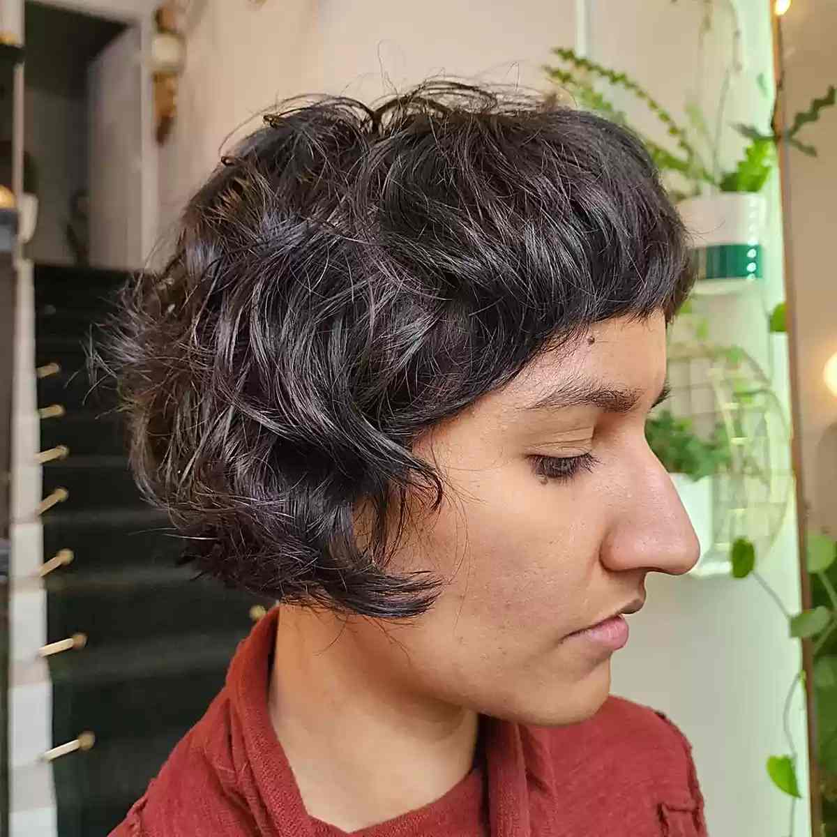 Super Short French Bob with Swoopy Layers