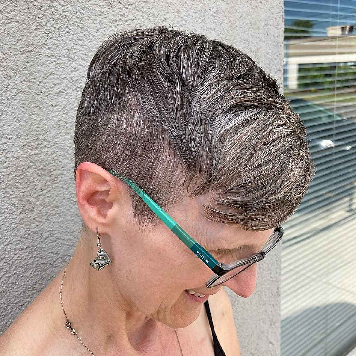 Super Short Pixie with Tapered Sides