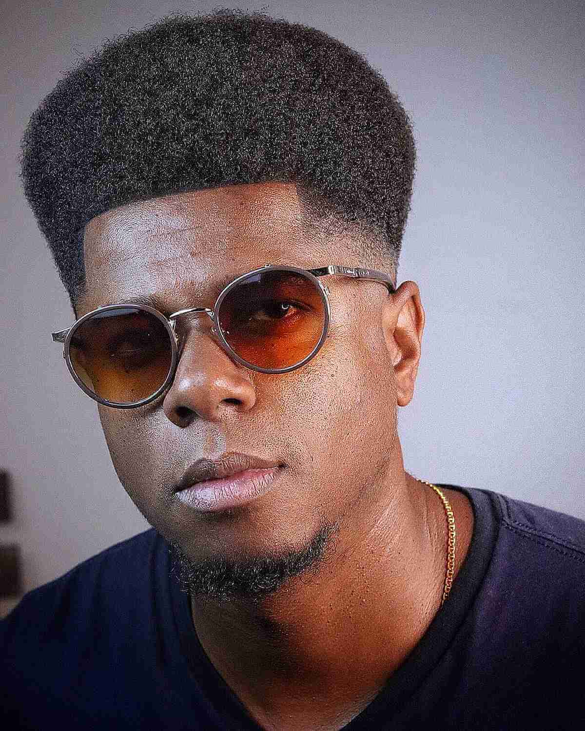 Tall Afro with a Skin Fade for Men