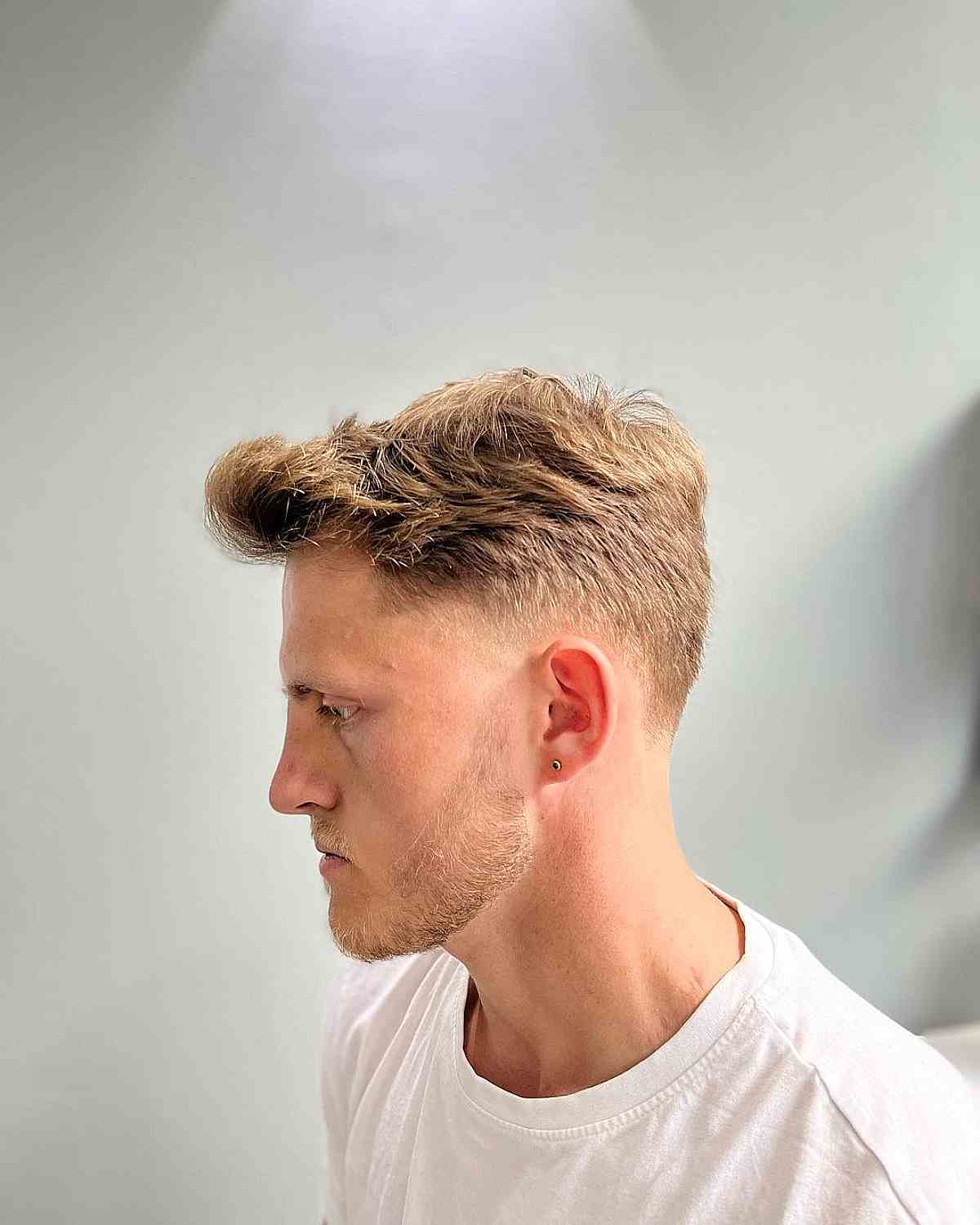 Tapered Layered Crop with Faded Sides