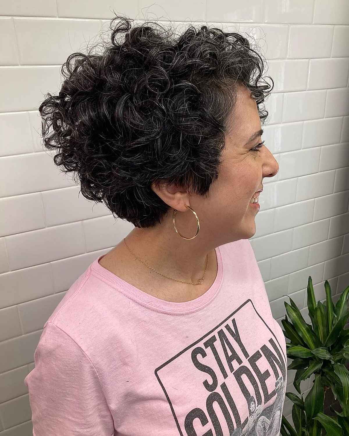 Tapered Pixie Bob for Curly Hair