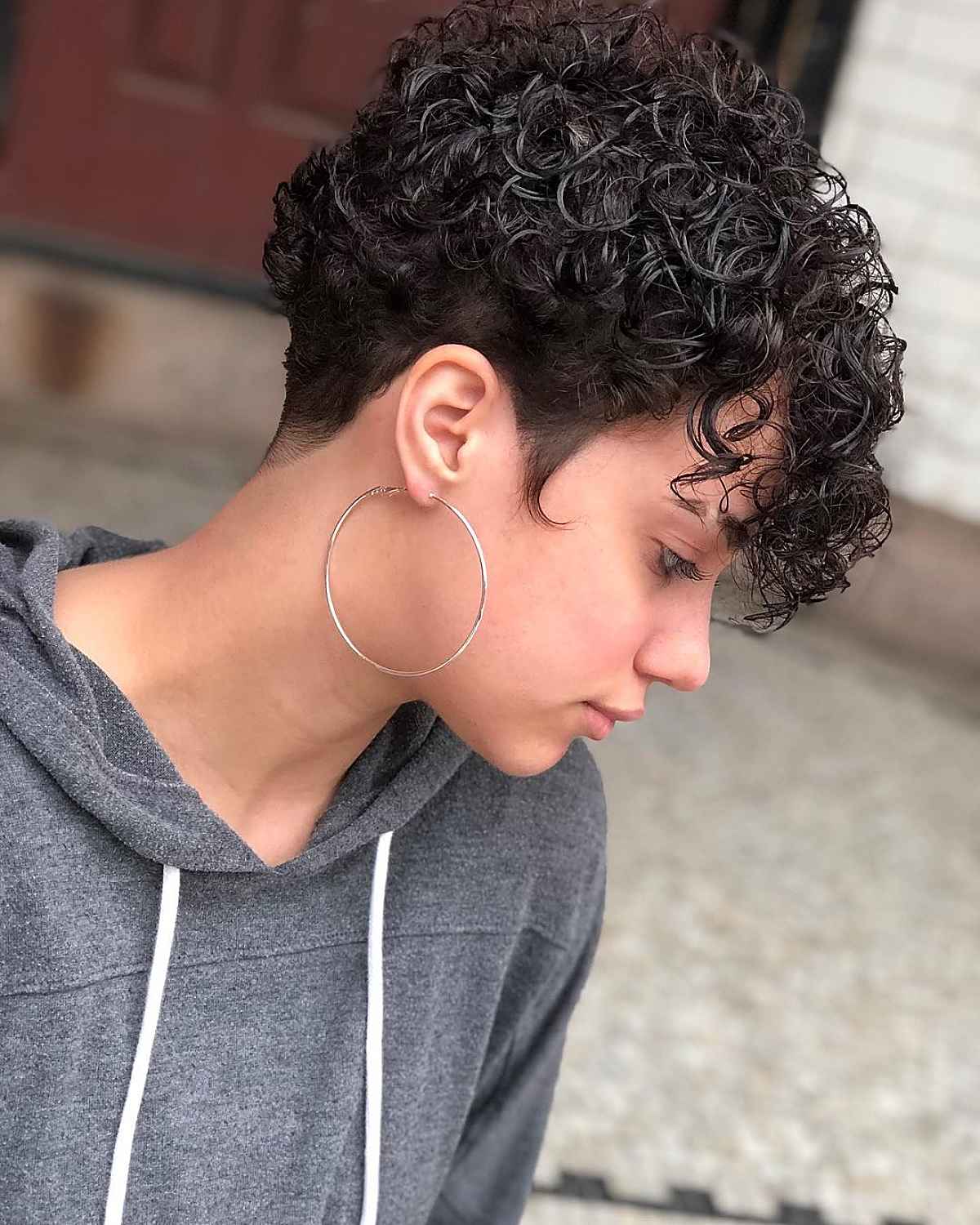 Tapered Pixie for Curly Hair