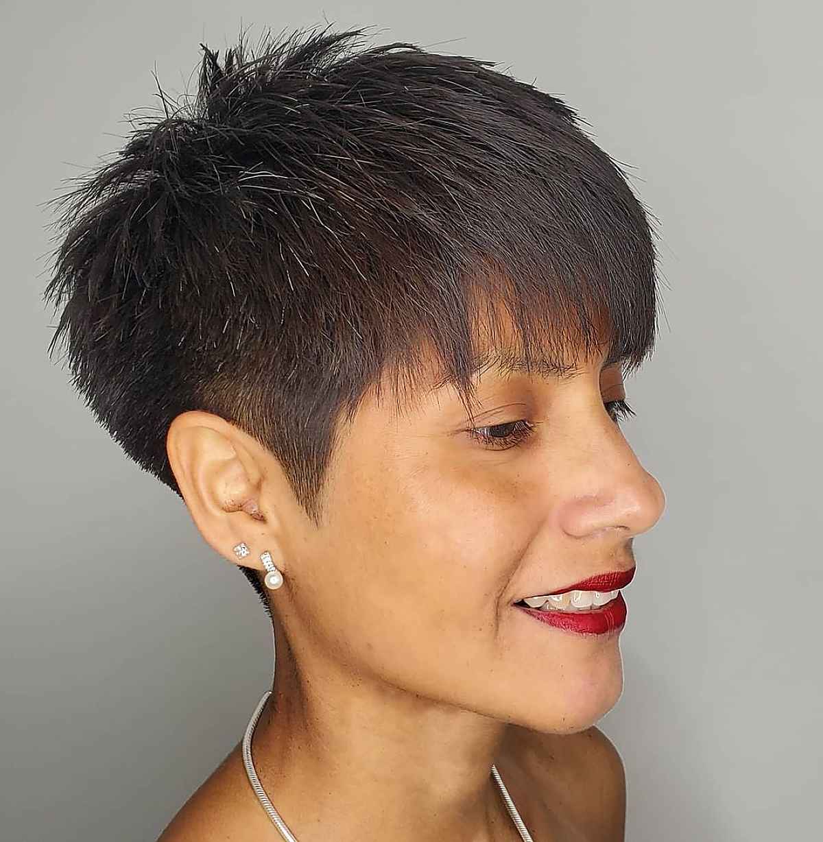 Tapered Pixie for Low-Maintenance Women