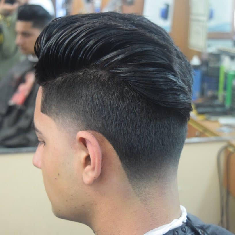 Tapered Pompadour hairstyle for men