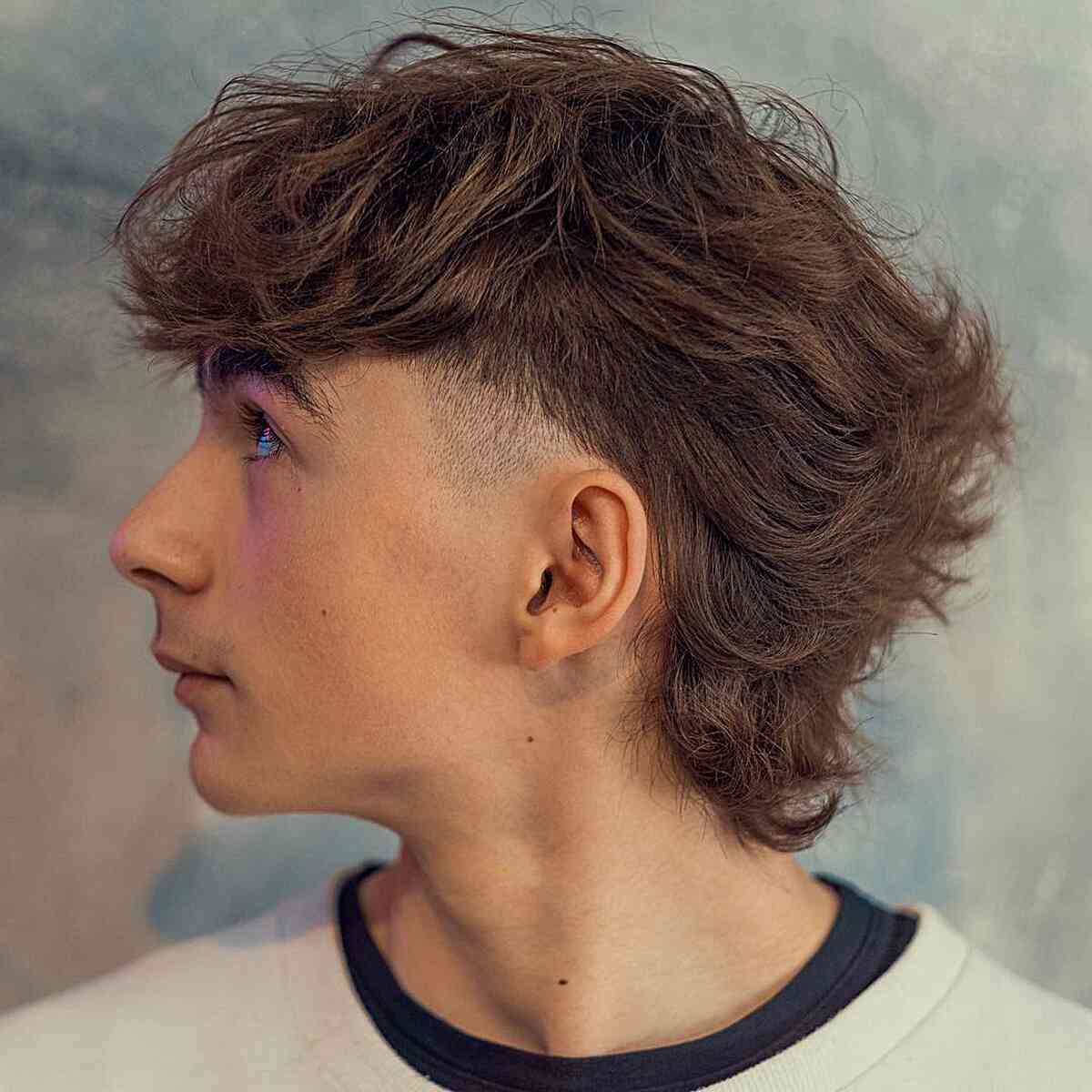 Temp Fade for Mid-Length Hair and men with an edgy style