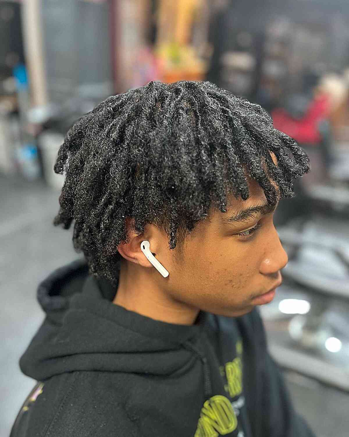 Textured Freeform Dreads for Young Men