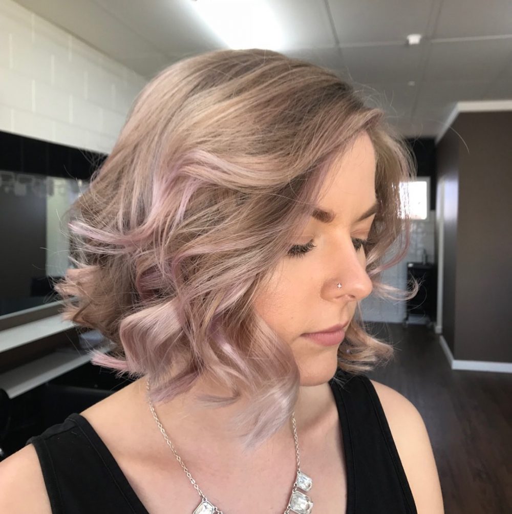 Textured Lilac Waves hairstyle