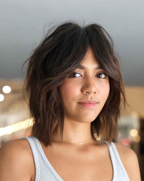 37 Trendiest Long Bob with Bangs + What to Consider Before Getting This
