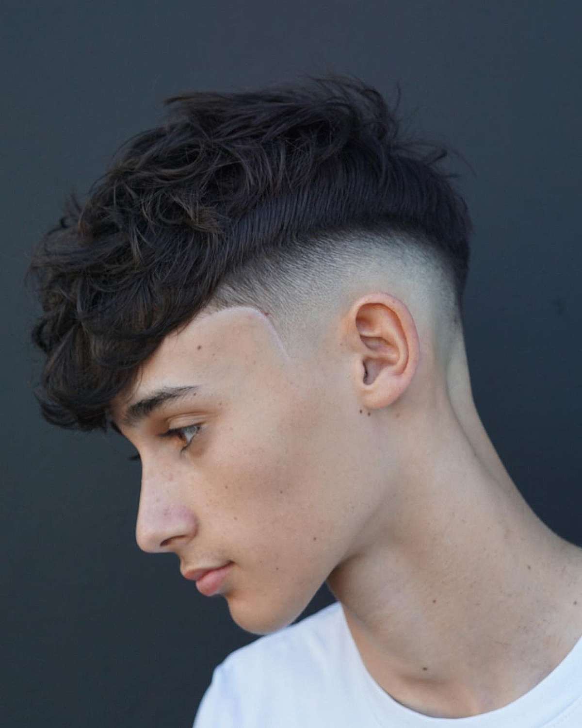 Textured Messy High Fade Crop for Men