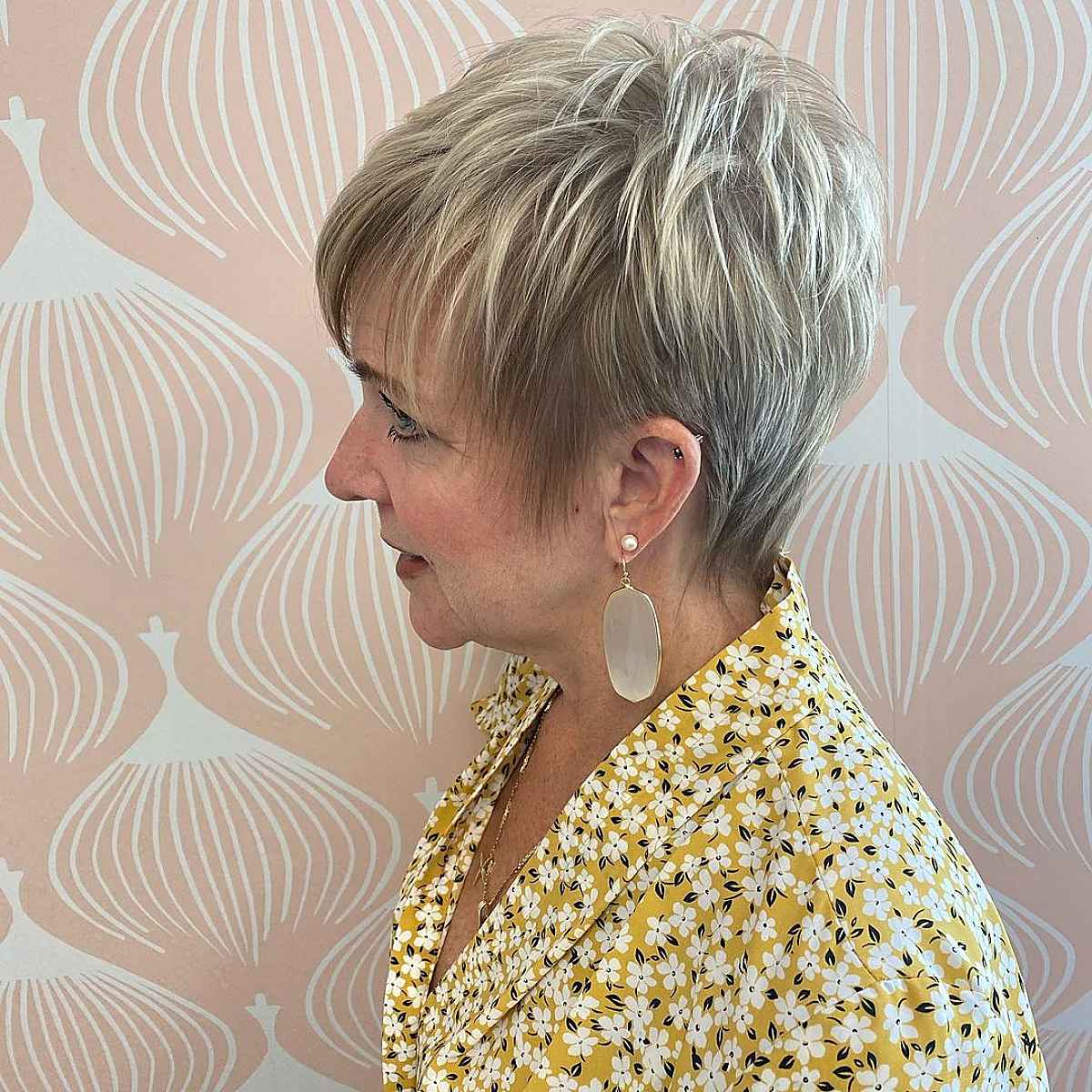 Textured Pixie with Layers for Women Over 50