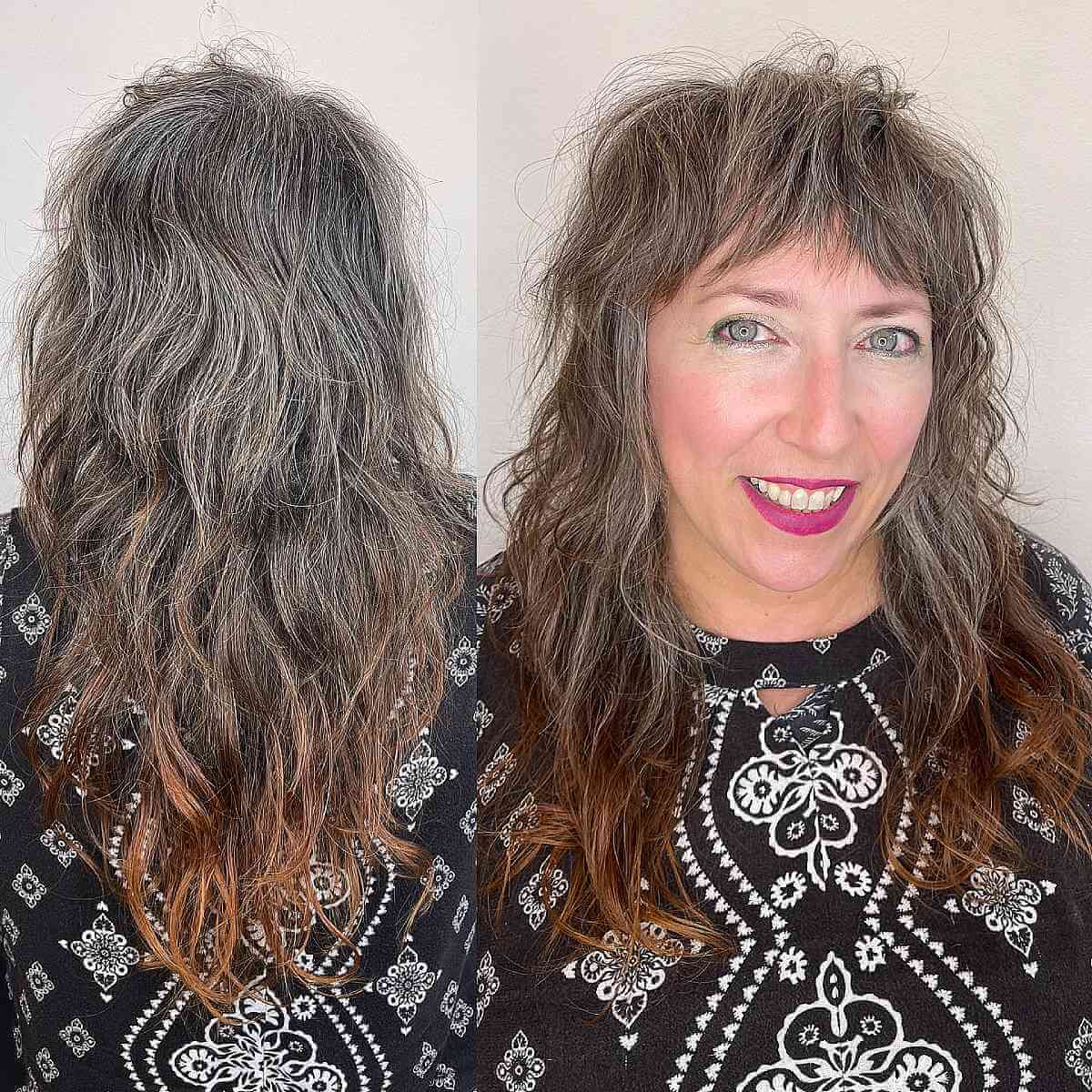 Textured V-Shaped Cut for Women Over Forty