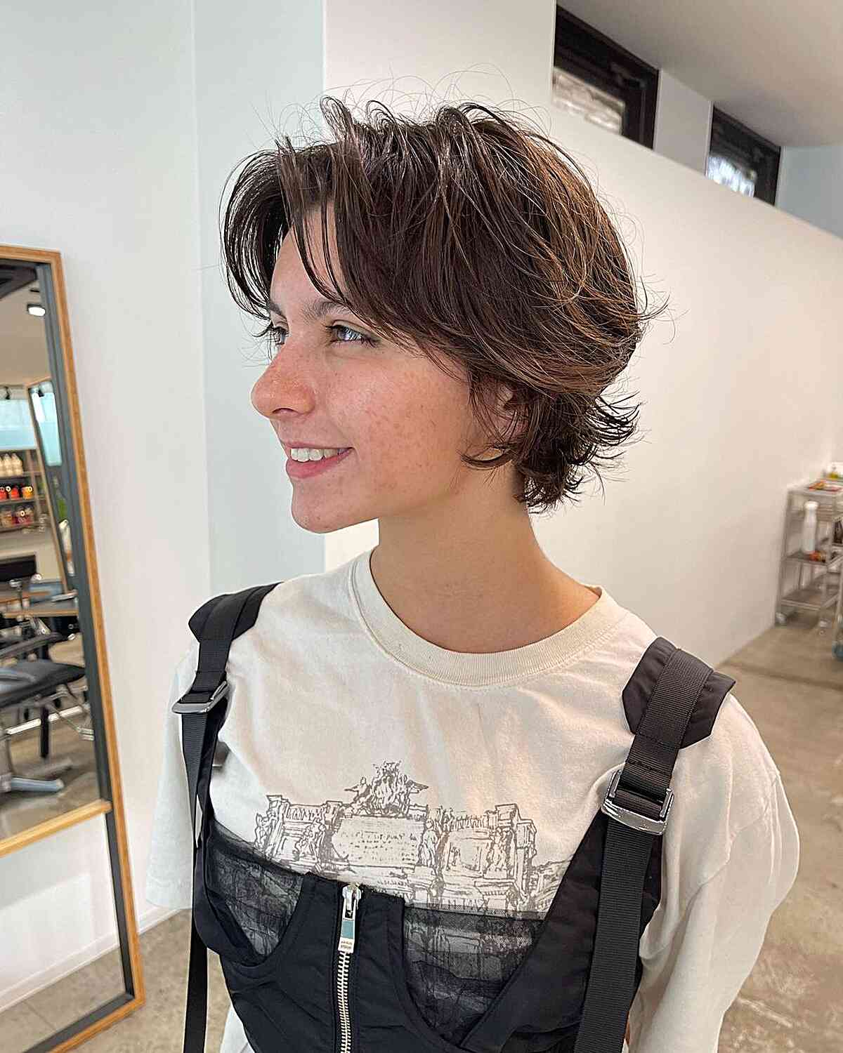 Textured Wixie Haircut for girls with short hair