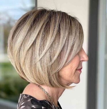 41 Lovely Layered Bob Haircuts for Women Over 60