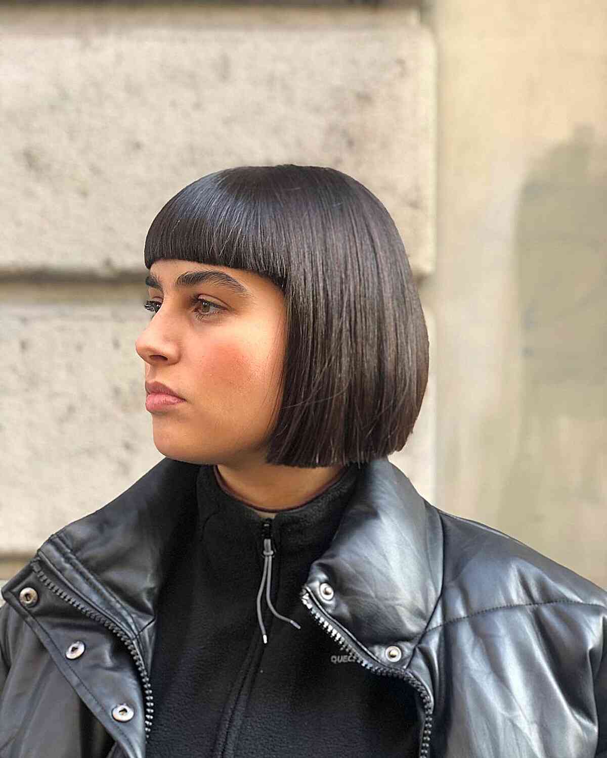 The Blunt Bob with Bangs Vintage Haircut