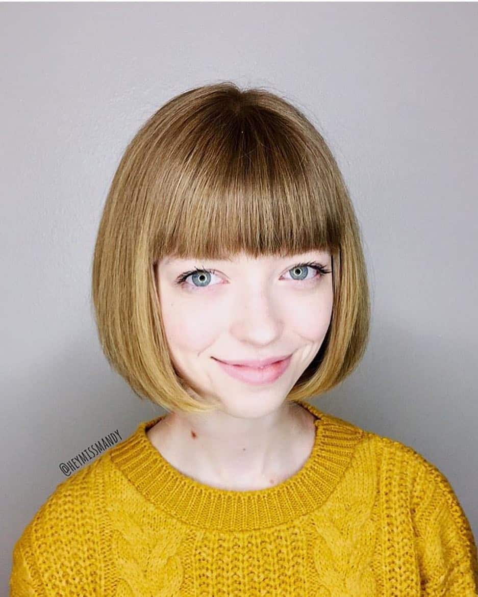 The Classic Bob with Bangs