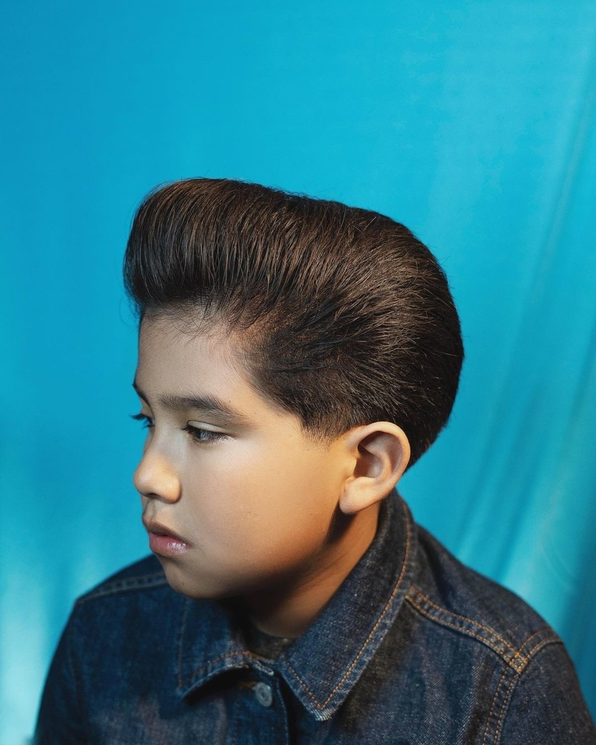The classic pompadour for kids