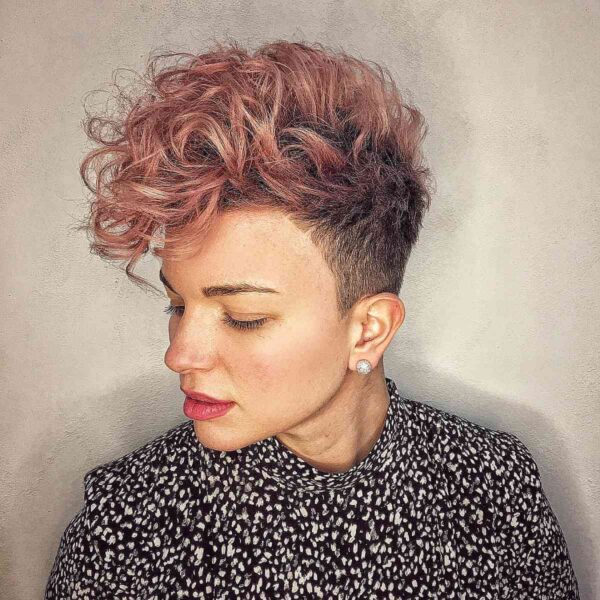 A The Curly Undercut Pixie
