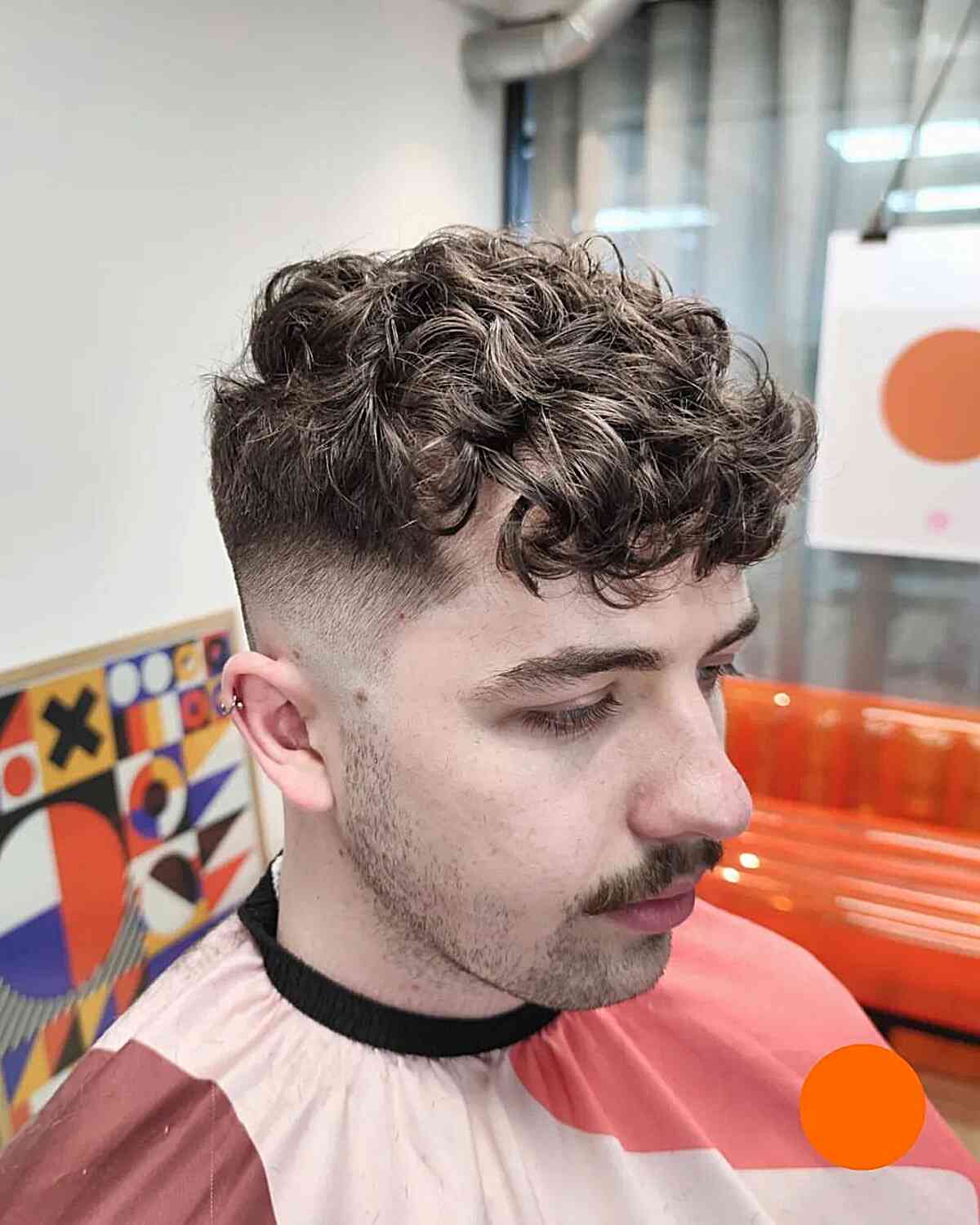 The Curly Undercut for Men