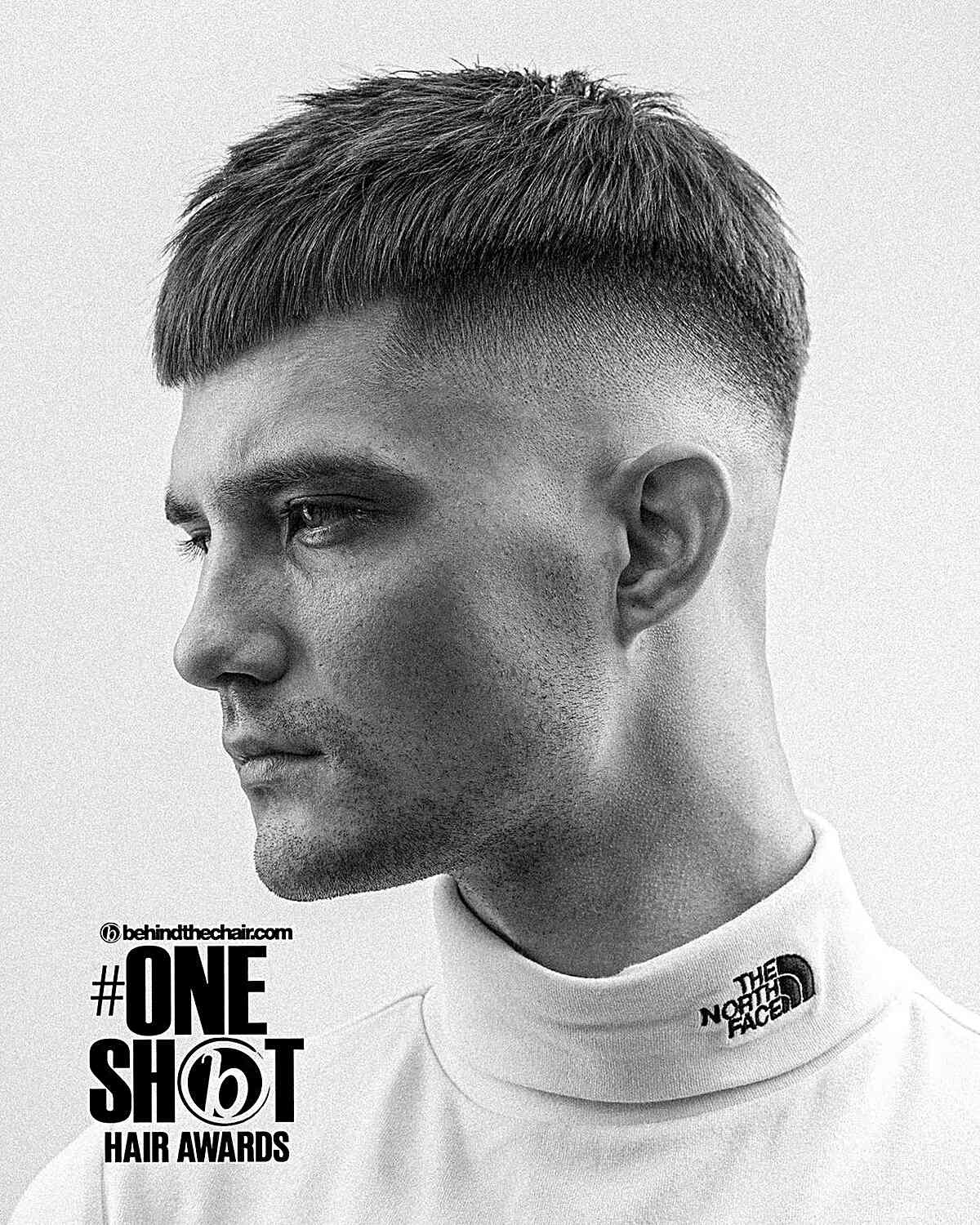 The French Crop with Skin Fade for Men with Short Hair